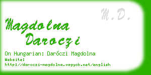magdolna daroczi business card